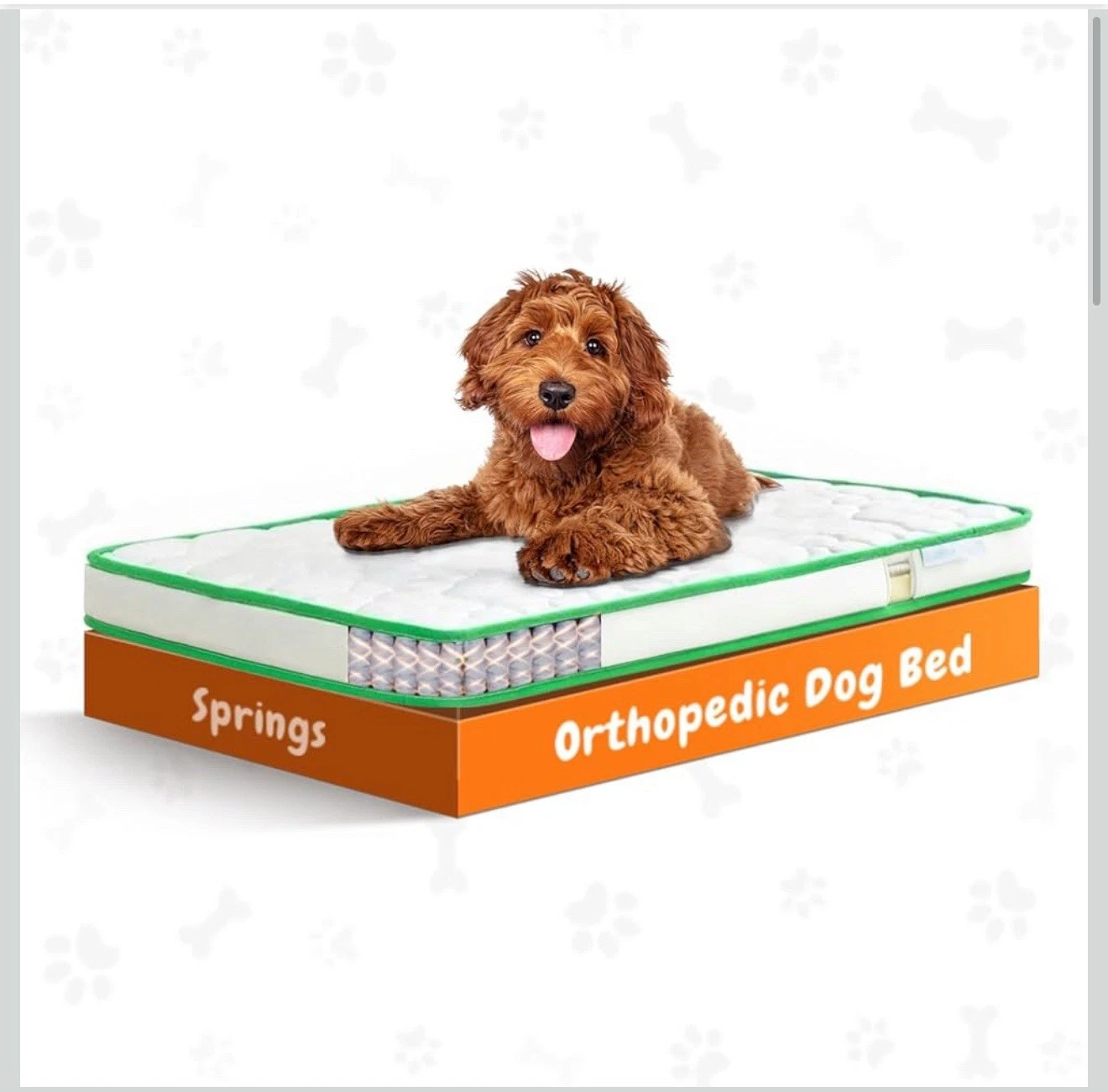 Koazy Orthopedic Dog Bed for Small Dogs - Waterproof Memory Foam with Cover