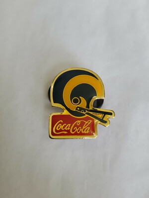 Los Angeles Rams 1985 NFL Coca-Cola Football Helmet Pin by Peter David