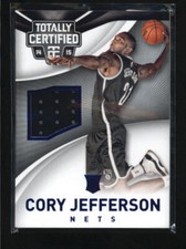 CORY JEFFERSON 2014/15 TOTALLY CERTIFIED ROOKIE RC JERSEY #156/199 AD6778