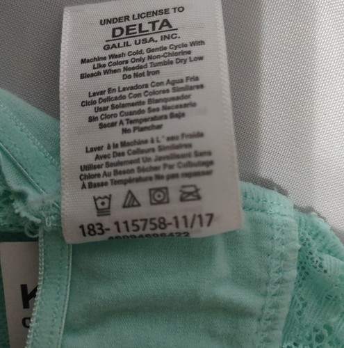 Mint Girls Size L Bralette Lace Around Neck Strap Lined Unpadded - Picture 4 of 4