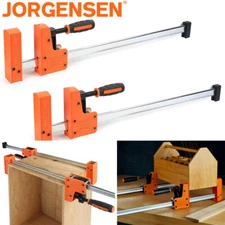 2 Packs 24-inch Bar Clamps 90-Degree Cabinet Master Parallel Jaw Bar Clamps Set