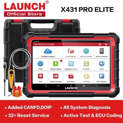 LAUNCH X431 PROS V + Pro Elite Bidirectional Car Diagnostic Scanner Key Coding