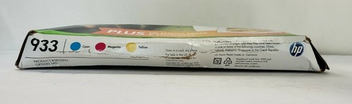 GENUINE NEW HP 933 Combo-Pack Ink Cartridge B3B32FN Cyan, Magenta, and Yellow - Picture 3 of 5