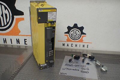 FANUC A06B-6114-H211 Ser G Servo Amplifier & Connectors Used With