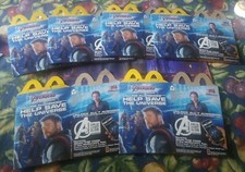 2019 McDonald's Avengers Endgame Happy Meal Box Thor Black Widow Hulk ID