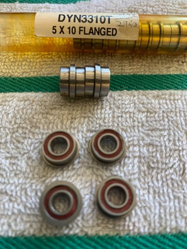 Dynamite DYN3310T 5MMx10MM Flanged Ball Bearings (4) RC Cars and Trucks Bearing - Picture 2 of 5