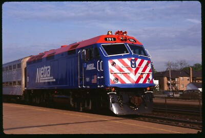 Original Schienendia - RTA Metra 191 Naperville IL 5-1992 - NON Kodak Film