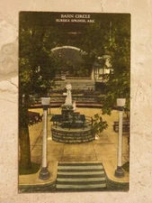Vintage 1930 Linen Postcard: Basin Circle, Eureka Springs, Arkansas AR