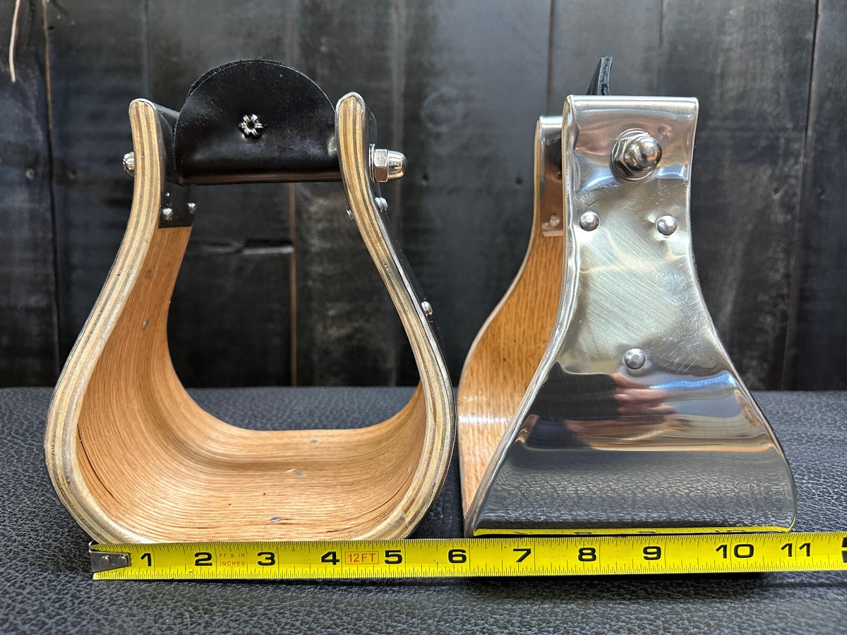Étriers cloche en laiton 3, 4, 5 / Selle ranch / Bande de roulement personnalisée - France