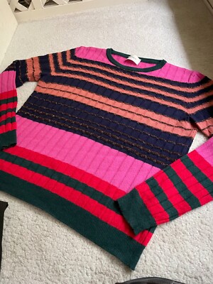 VICOLO PULLOVER M / L Wolle Angora Kaschmir Viskose Lurex w NEU Bailly Diehl