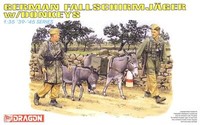 Dragon 6077 1/35 Scale German Fallschirmjagers W/Donkeys Model Kit