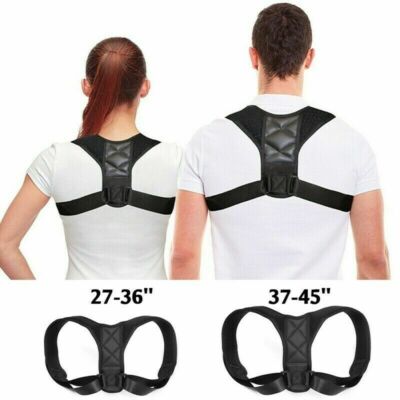 Ajustable Soporte Para La Espalda Para Mujeres Hombres Corrector De Postura New