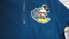 Medium 7/8 Blue Mickey Mouse Fleece Pullover NWT Disney Stores