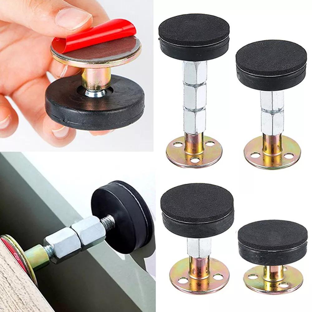 1 2PCS Adjustable Threaded Bed Frame Anti Shake Tool Bedside Headboard Stoppers