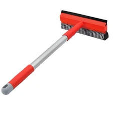 Windshield Cleaner Tool 2 in 1 Car Window Squeegee with Extendable Handle