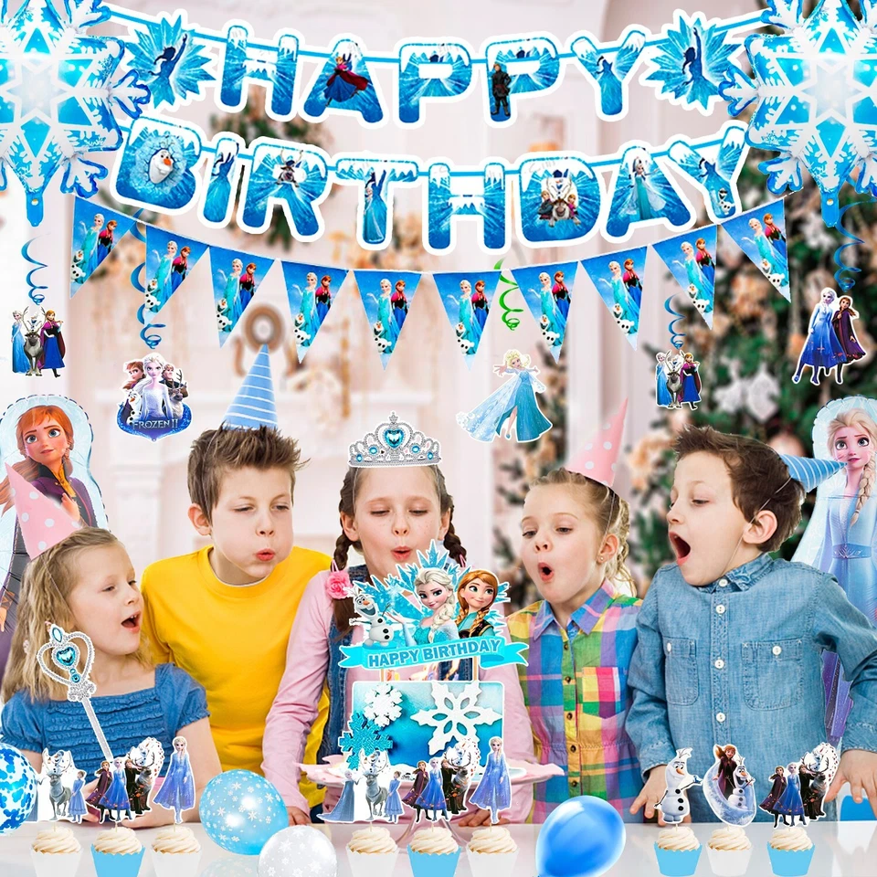 冰雪奇缘生日派对用品安娜和艾莎公主派对装饰气球 — 第 4/4 张图片