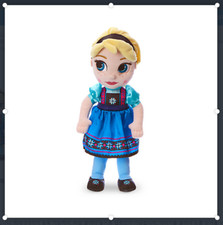 Disney Store Disney Animators' Collection Elsa Toddler Plush - 13" - New 