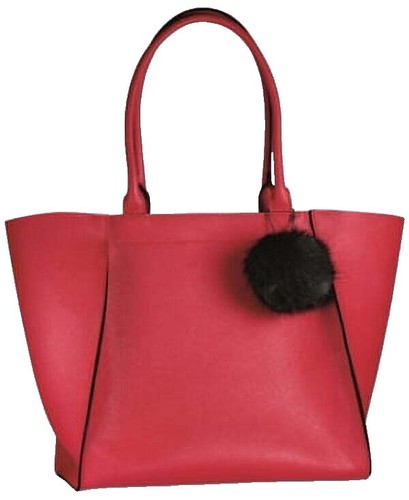 SONIA RYKIEL Faux Fur Tote Bag Handbag Purse in Black w/Dust Bag