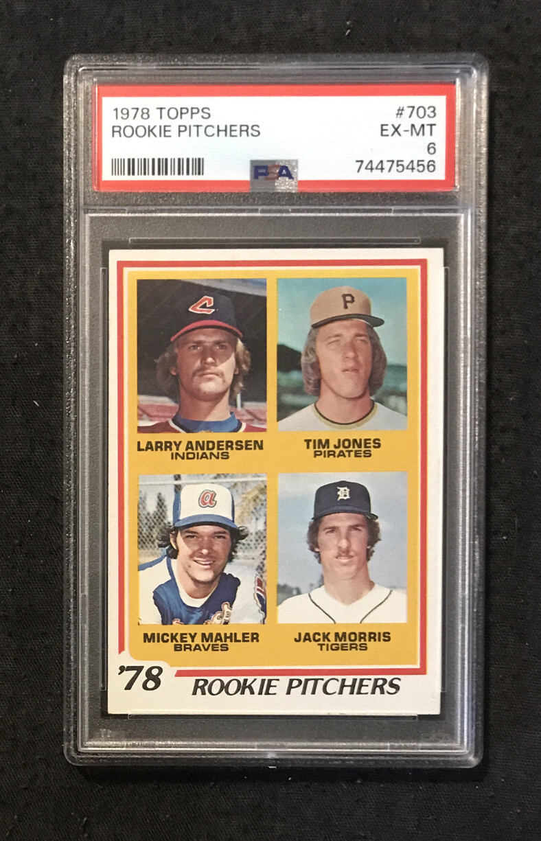 1978 Topps Rookie Pitchers #703 Jack Morris Rookie Card PSA 6 EX-MT Tigers HOF