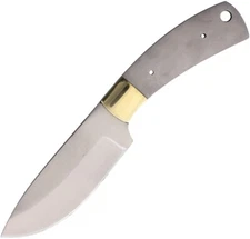 Knifemaking Knife 4" Satin Finish Stainless Full Tang Blade Brass Guard 146