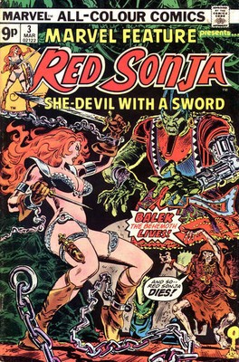 Marvel Feature (1975) #   3 UK Price (6.0-FN) Red Sonja 1976