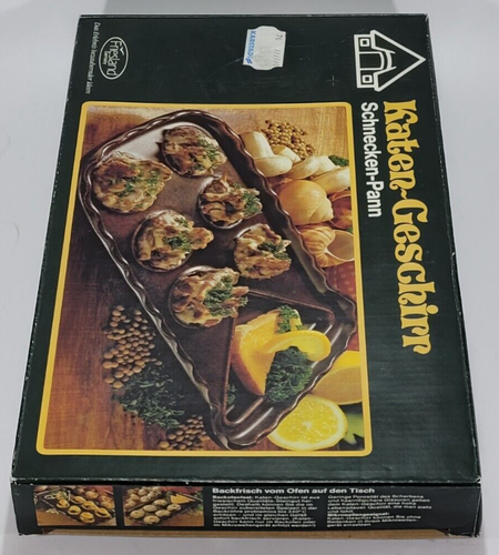 Katengeschirr Schnecken-Pann Schneckenpfanne Friesland Melitta Germany Erdbraun - Bild 8 von 10