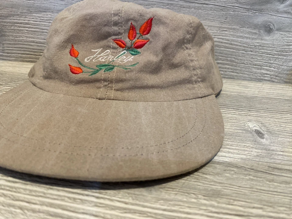 Harley Davidson Women's Hat Roses Red Black Cap Embroidered Logo Motorcycles - Image 4 of 4