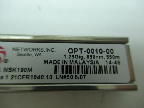 F5 Networks OPT-0010-00 1000Base-SX SFP-SX 850nm 550m Transceiver - Picture 3 of 3