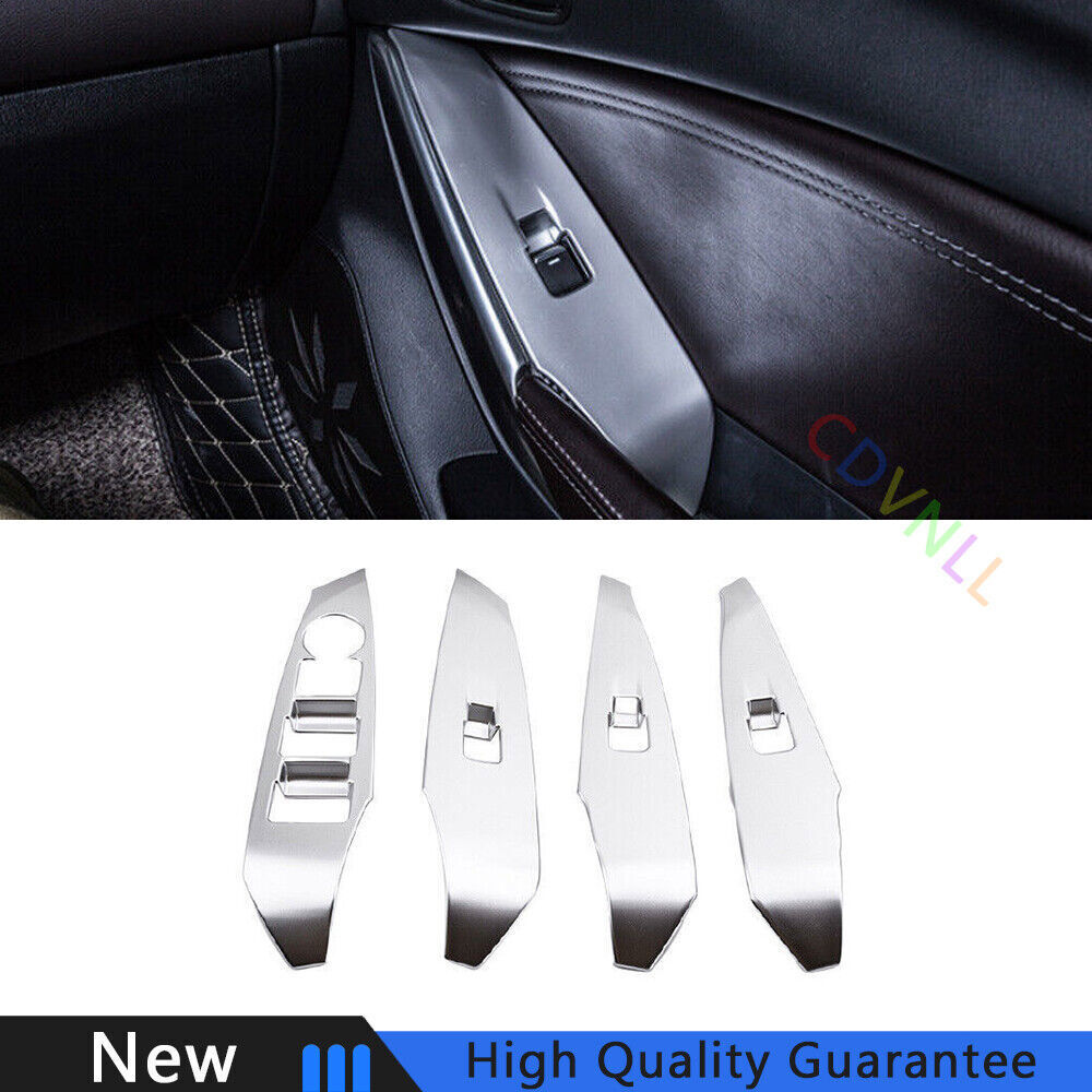 For Mazda 6 Atenza 2017-2019 Matte Silver Car Window Lock Lift Panel Frame Trim