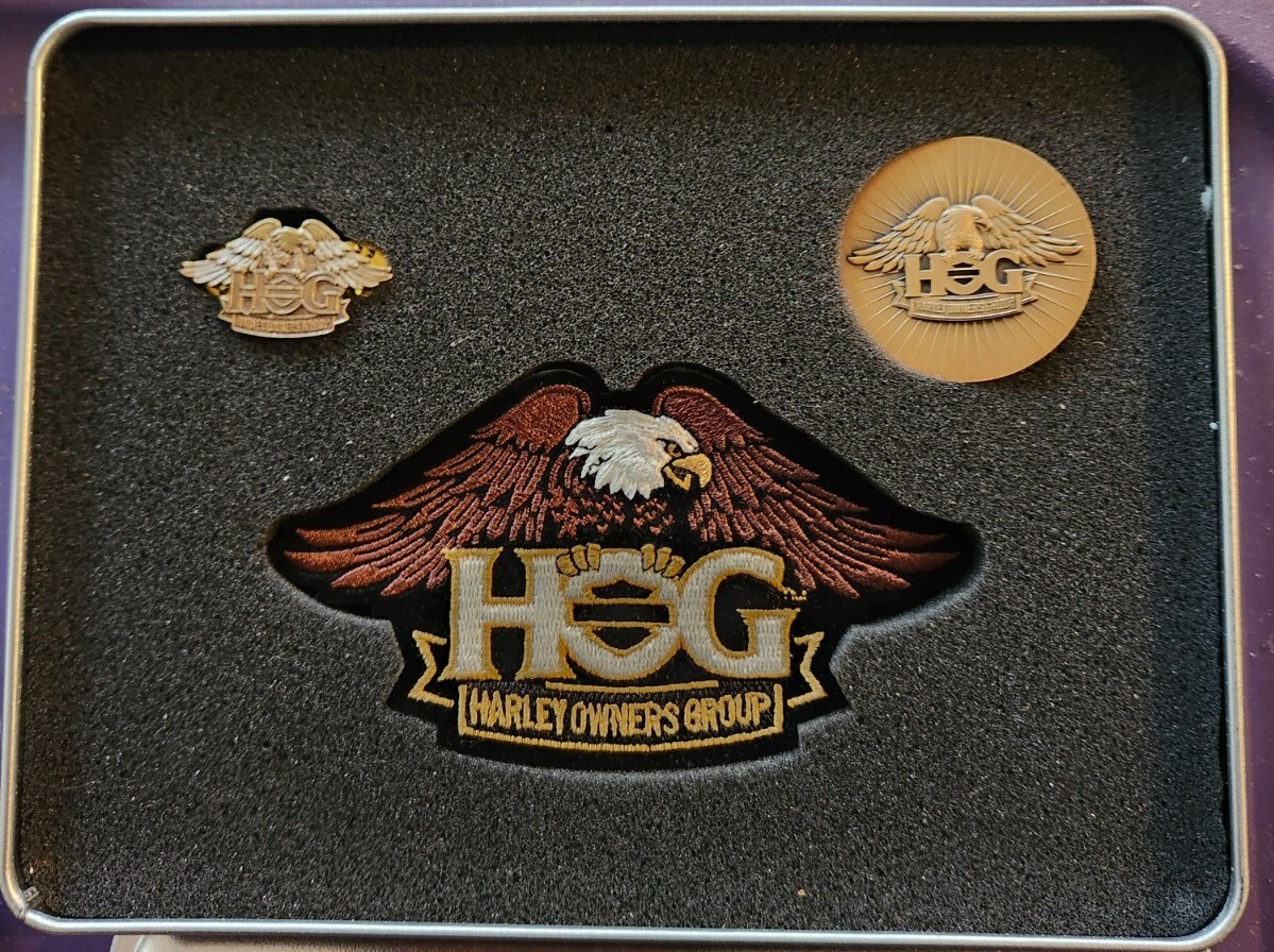 コブクロ　ガチャ　6点セット　ミニチャーム　ハーレーバッチ　ワッペン Harley Davidson Owners Group Hog Welcome Kit Eagle Patch