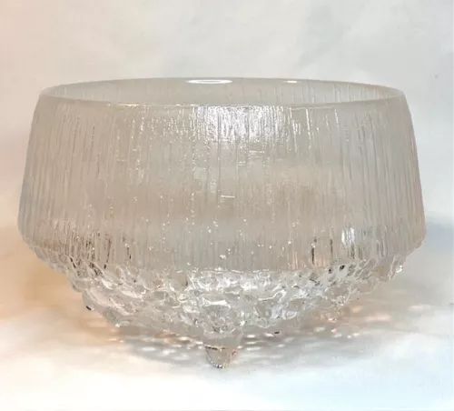  littala Ultima Thule Footed Serving Bowl  by Tapio Wirkkala 6 in.  Finland 