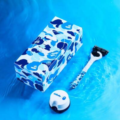 A BATHING APE × Gillette コラボ 限定 カミソリ 3個 A BATHING APE Gillette Pro Shield Limited Collaboration