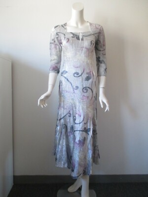 how do komarov dresses fit Komarov Lace Sleeve Watercolor Dress, Turquoise – Evie Lou main image 0