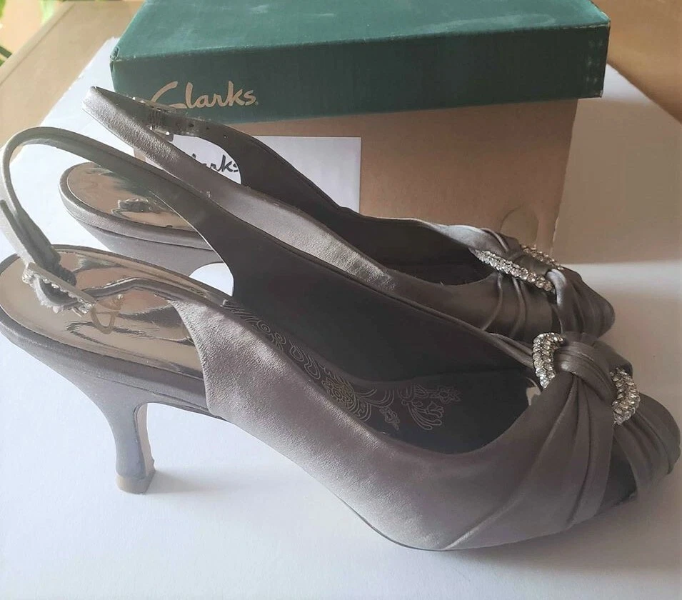 Pewter Evening Shoes and Matching Bag