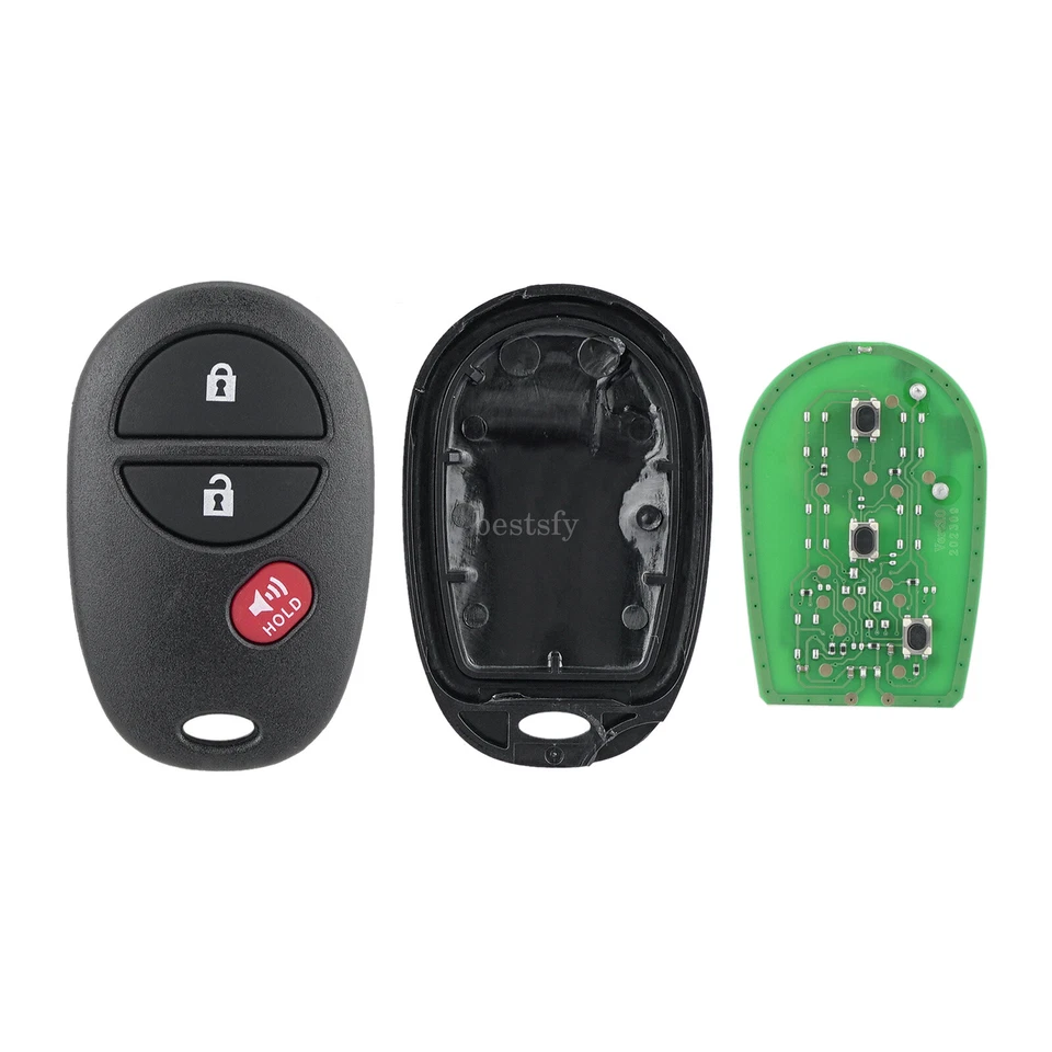 10 For 2005 2006 2007 2008 2009 2010 Toyota Tacoma Remote Keyless Entry Key Fob - Image 3 of 4