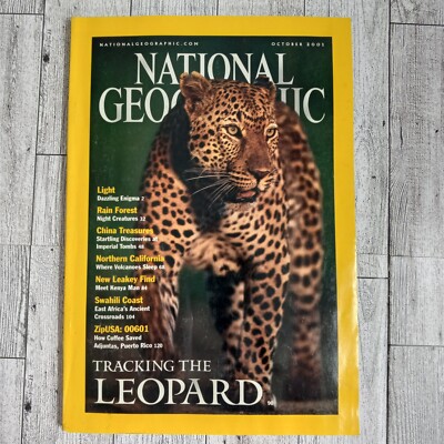 National Geographic Magazine October 2001 Leopard Rain Forest