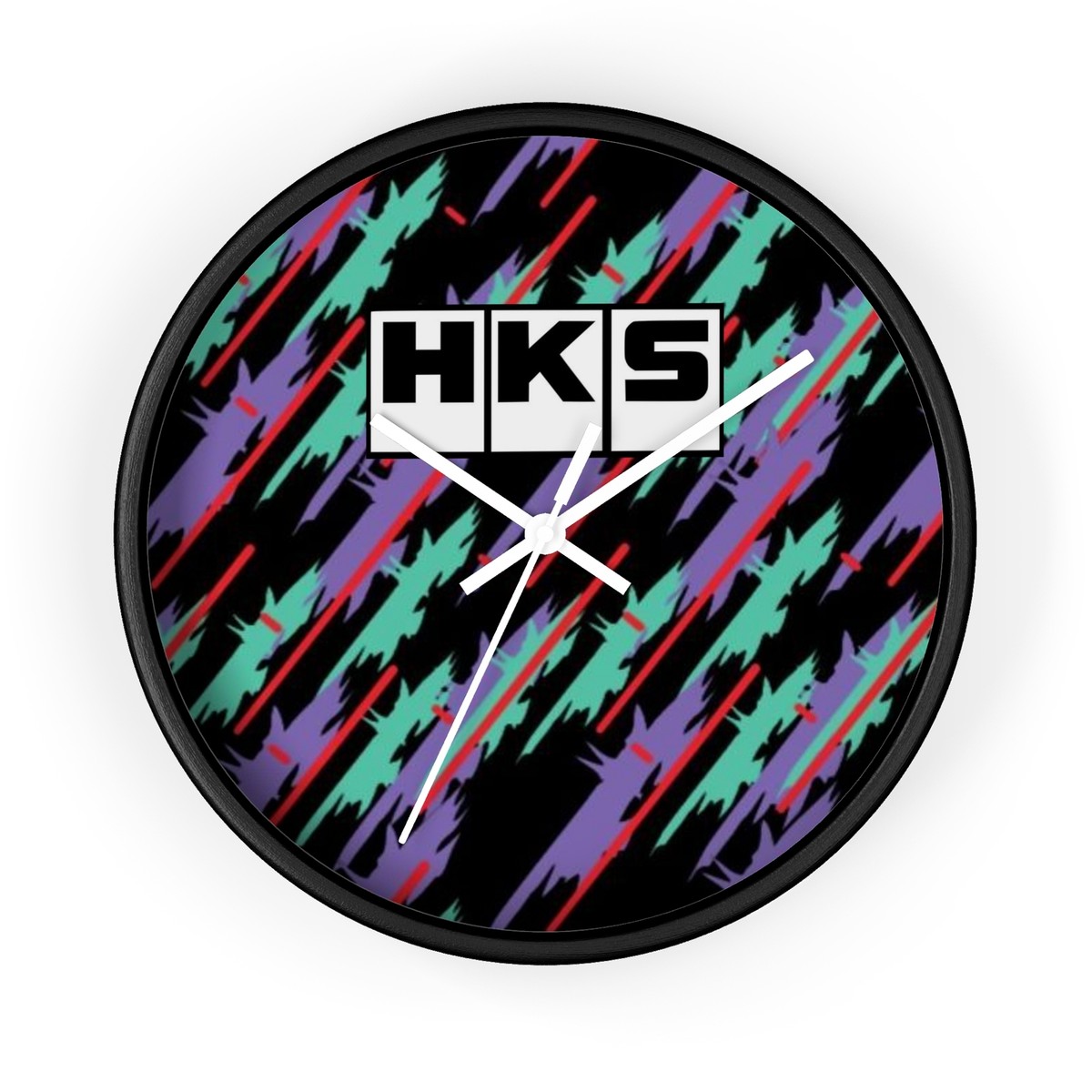 Tribute HKS Pattern Wall Clock, JDM HKS Old Logo Clock GTR