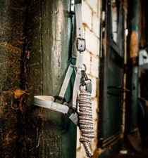 Horseware Newmarket Headcollar & Lead Rope - Whitney Charcoal