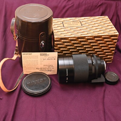 nippon kogaku NIKKOR 8/500 REFLEX LENS/COLLECTIBLE/NIKON LOGO BOX/ PLEASE READ!