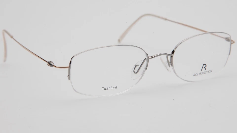 NEW RODENSTOCK R4434 D Silver / Gold Eyeglasses Glasses 49-18-135mm B32mm Japan - Image 3 of 4