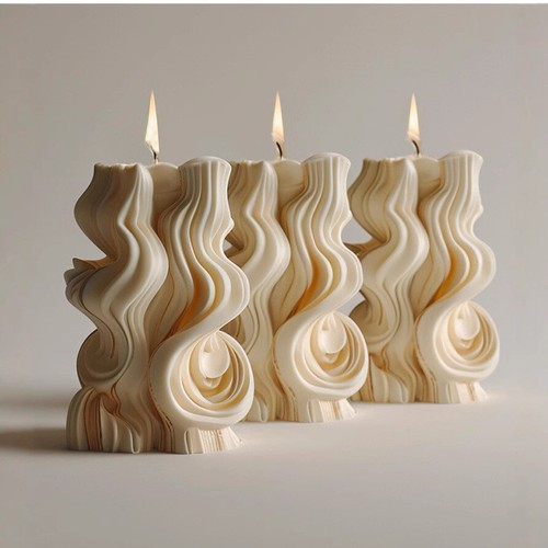 Helix Spiral Candle Mold Resin Mold DIY Soap Mould 3D Art Candle Mold Home Decor - Picture 2 of 11