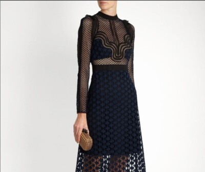 Self-Portrait Stars Repeat Lace Mini Dress US 4 NWT $550 Y2K Custom  Alteration | eBay