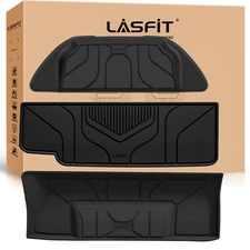 Lasfit Floor Mats for Tesla Model X 2021 2024 Cutsom TPE Trunk Liner Full Set