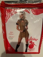 New Pull Over Sheriff Police Officer Cop Costume Adult Size XS Dress Shrug Badge