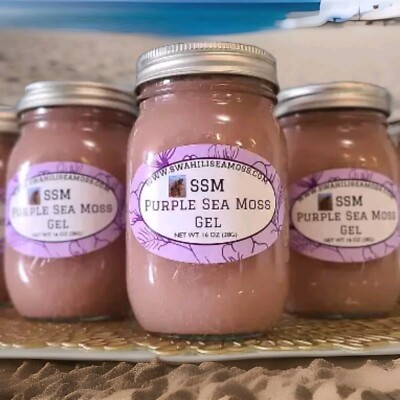 Sea Moss Gel: Purple, Gold, Mango, Pineapple, Elderberry, Strawberry, & Apple