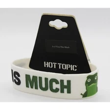 "I Love You This Much" T-Rex Silicone Bracelet from Hot Topic #B2169