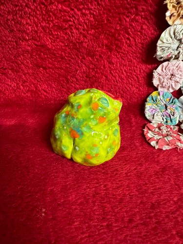 Handmade Pottery Big Mouth Frog Mini Pinch Pot - Picture 4 of 8