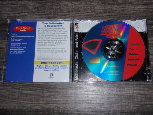 Reading Blaster Ages 4-6 PC/Mac CD-ROM 2disc Knowledge Adventure 1998 Win. 95/98 - 画像3/4