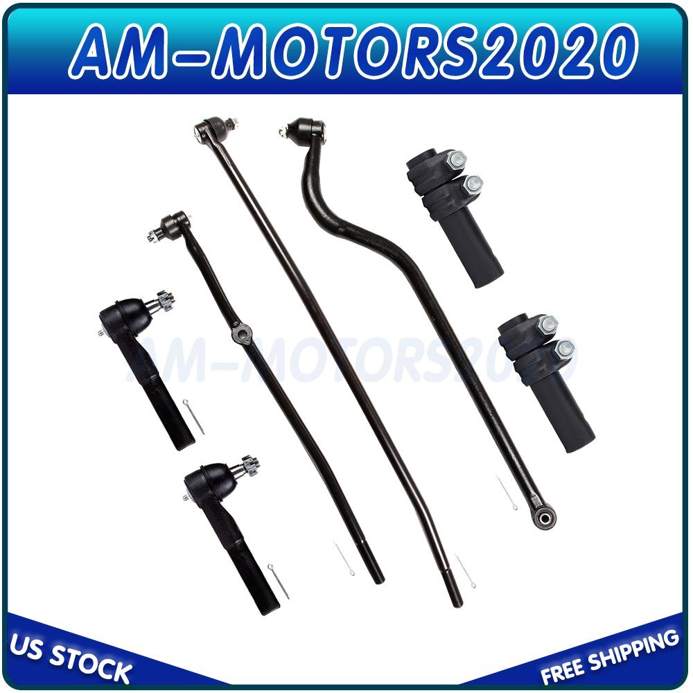 7-Piece Front Tie Rod & Track Bar Kit For 1998-1999 Dodge Ram 1500 2500 4x4 - ECCPP - View #3