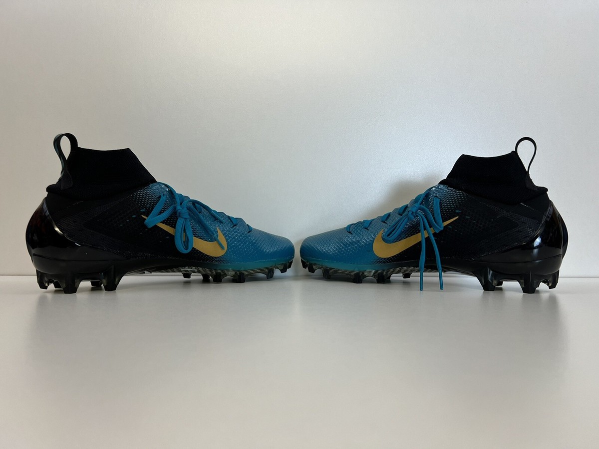 Size 10.5 Nike Vapor Untouchable Pro 3 TD Football Cleats AO3021-012 Jaguars PE Nike Vapor Untouchable Pro 3 Jacksonville Jaguars for Sale  main image 3